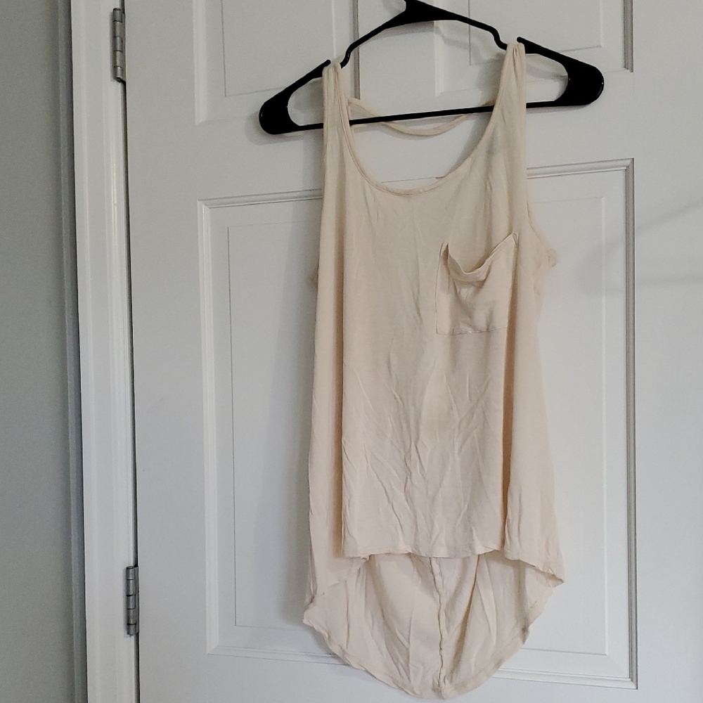 Forever 21 Cream Tank Sz M